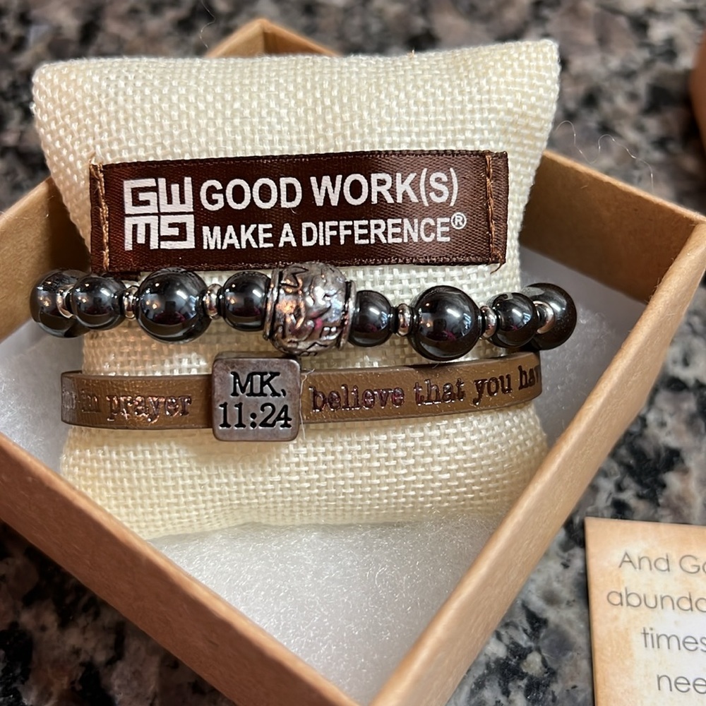 Good Works Make A Difference Bracelets New